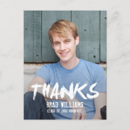 ザタ絵を描ウンの卒業サンキューカード ポストカード