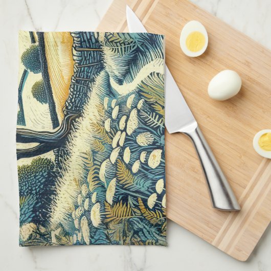 ザダウンズ キッチンタオル (四つ折り)