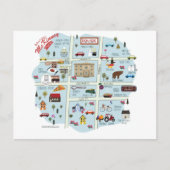 ザダウンタウンマッキニーテキサス州葉書 ポストカード (正面)