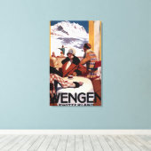 ザダウンヒルクラブプロモーションポスター キャンバスプリント (インサイチュ (ウッドフロア))