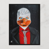 ザダックズバイ絵を描アルフレッドキツネ ポストカード (正面)