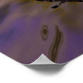 ザダッ飛んでいるチマンプリント ポスター (角)