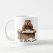 ザダムおもしろいボスビーバーウォーターカラー コーヒーマグカップ (左)