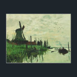 ザダムのAミル2 – クロード・モネ – 1871 ポストカード<br><div class="desc">クロード・モネの「A Mill In Zandam」と名付けられた素晴らしアート作品の複製で、あなたのスタイルと洗練を人々に見せる。川の横のオランダスタイル風車の風景シーン。1871色彩の鮮やか年頃</div>