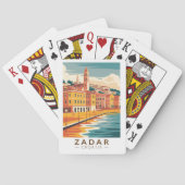ザダルクロアチアイラストレーショントラベルアートヴィンテージ トランプ (裏面)