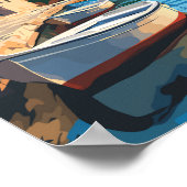 ザダルクロアチアトラベルアートヴィンテージ ポスター (角)