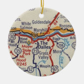 ザダルズORヴィンテージの地図 セラミックオーナメント (正面)