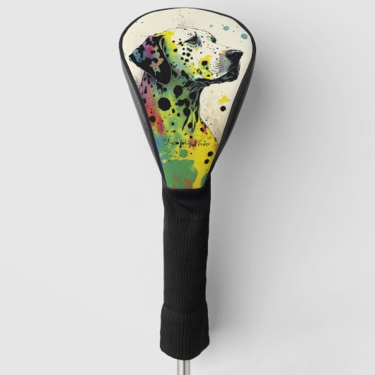 ザダルマチアン犬 – コンポジション004 ゴルフヘッドカバー (正面)