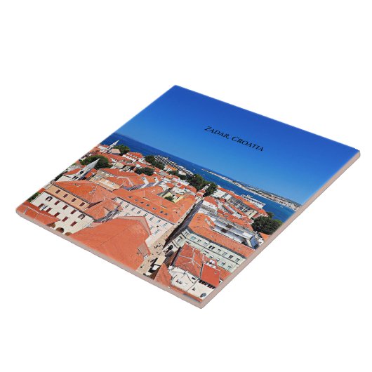 ザダル、クロアチアの風景 タイル (側面)