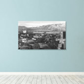 ザダレス、オレゴン波止場ビュー4通り キャンバスプリント (インサイチュ (ウッドフロア))