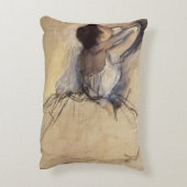 ザダンサーバイエドガー·デガ、ヴィンテージ·バレリナ·アート アクセントクッション (裏面(縦))