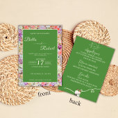 ザダンスオブパープルアンドホワイトローズ招待状 招待状