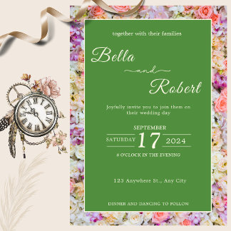 ザダンスオブパープルアンドホワイトローズ招待状 招待状