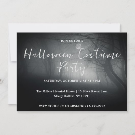 ザダークフォレストパーティの招待状 招待状 (正面)