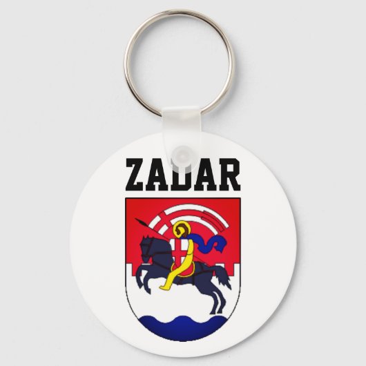 ザダーコート・オブ・アームズ（クロアチア）キーチェーン キーホルダー (正面)