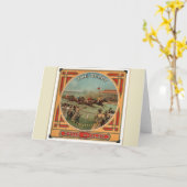 ザダービーヴィンテージ競馬デビッド・ダンロップ カード (黄色い花)