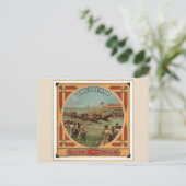 ザダービーヴィンテージ競馬デビッド・ダンロップ ポストカード (スタンド正面)