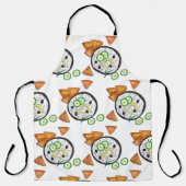 ザチキギリシャのメゼディップフードギ地中海のリシャ エプロン (正面)