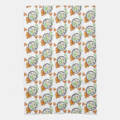 ザチキギリシャのメゼディップフードギ地中海のリシャ キッチンタオル (縦)