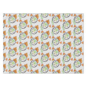 ザチキギリシャのメゼディップフードギ地中海のリシャ テーブルクロス (正面(横))