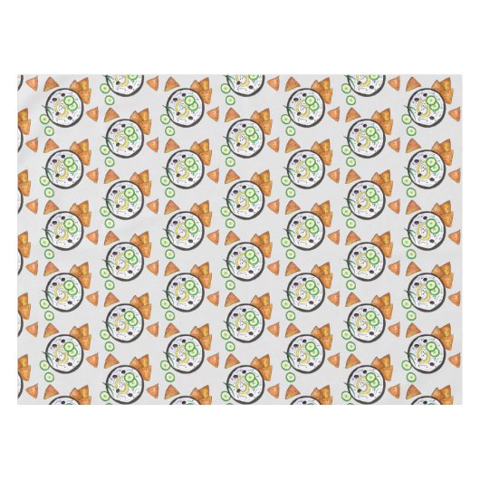 ザチキギリシャのメゼディップフードギ地中海のリシャ テーブルクロス (正面(横))