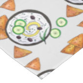 ザチキギリシャのメゼディップフードギ地中海のリシャ テーブルクロス (アングル)