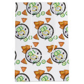 ザチキギリシャのメゼディップフードギ地中海のリシャ ミディアムペーパーバッグ (裏面)