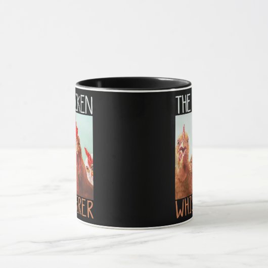 ザチキンウィスパーおもしろいラー鶏の愛鳥 マグカップ (中央)