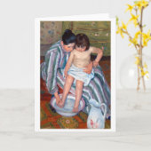 ザチャイルドバスメアリー・カサット カード (黄色い花)