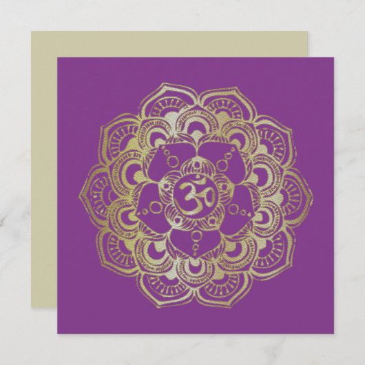 ザチャクラサハラ – グリーティングカード 招待状 (正面/裏面)