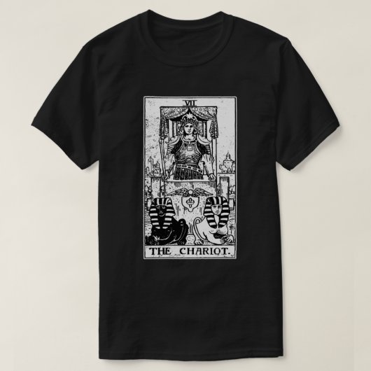 ザチャリオットタロットカード専攻の- Arcana - fortune te Tシャツ (デザイン正面)