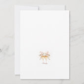 ザチャンパポップ・アートのーニュエレガント赤面ブライダルシャワー 招待状 (裏面)