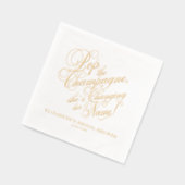 ザチャンパポップ・アートのーニュブライダルシャワー 箔ナプキン (左)