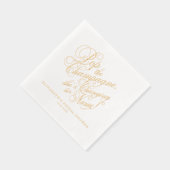 ザチャンパポップ・アートのーニュブライダルシャワー 箔ナプキン (右)