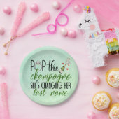 ザチャンパポップ・アートのーニュ婚約紙プレート ペーパープレート (パーティー)