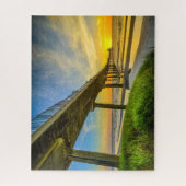 ザチャールストンサウスカロライナ桟橋サンセットパズル ジグソーパズル (縦)