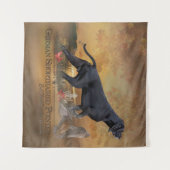 ザチャール州ドイツ語ショートポインタ タペストリー (正面(横))