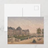 ザチュイルリーズパレス,パリ,フランスリリトグラフ ポストカード (正面/裏面)