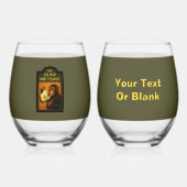 ザチンプアンドティーポットパブ ステムなしワイングラス (正面)