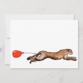 ザチーターと赤いバルーンパーティの招待状 招待状 (正面)