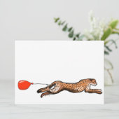 ザチーターと赤いバルーンパーティの招待状 招待状 (スタンド正面)