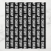 ザチーフ物白黒 ワインラベル (シングルラベル)