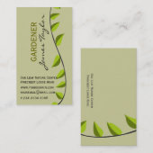 ザックアップガーデンリーフガーデニンググリーンプロフェッショナル 名刺 (正面/裏面)