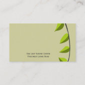 ザックアップガーデンリーフガーデニンググリーンプロフェッショナル 名刺 (裏面)