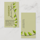 ザックアップガーデンリーフガーデニンググリーンプロフェッショナル 名刺 (正面/裏面)