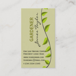 ザックアップガーデンリーフガーデニンググリーンプロフェッショナル 名刺