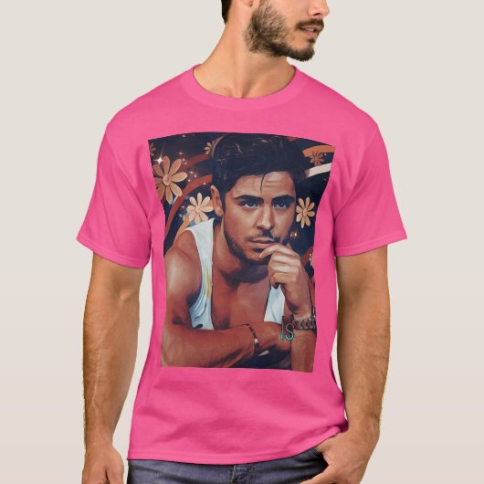 ザックエフロン Tシャツ (正面)