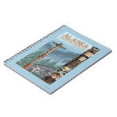 ザックスマントーテムヴィレッジヴィンテージトラベルポスター ノートブック (左側)