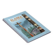 ザックスマントーテムヴィレッジヴィンテージトラベルポスター ノートブック (右側)