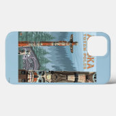 ザックスマントーテムヴィレッジヴィンテージトラベルポスター Case-Mate iPhoneケース (裏面 (横))
